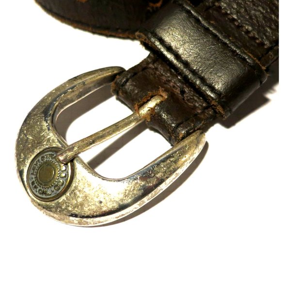 Vintage Levi's LS2787 03 Brown Leather Belt - Size 40/100 - Picture 6 of 9